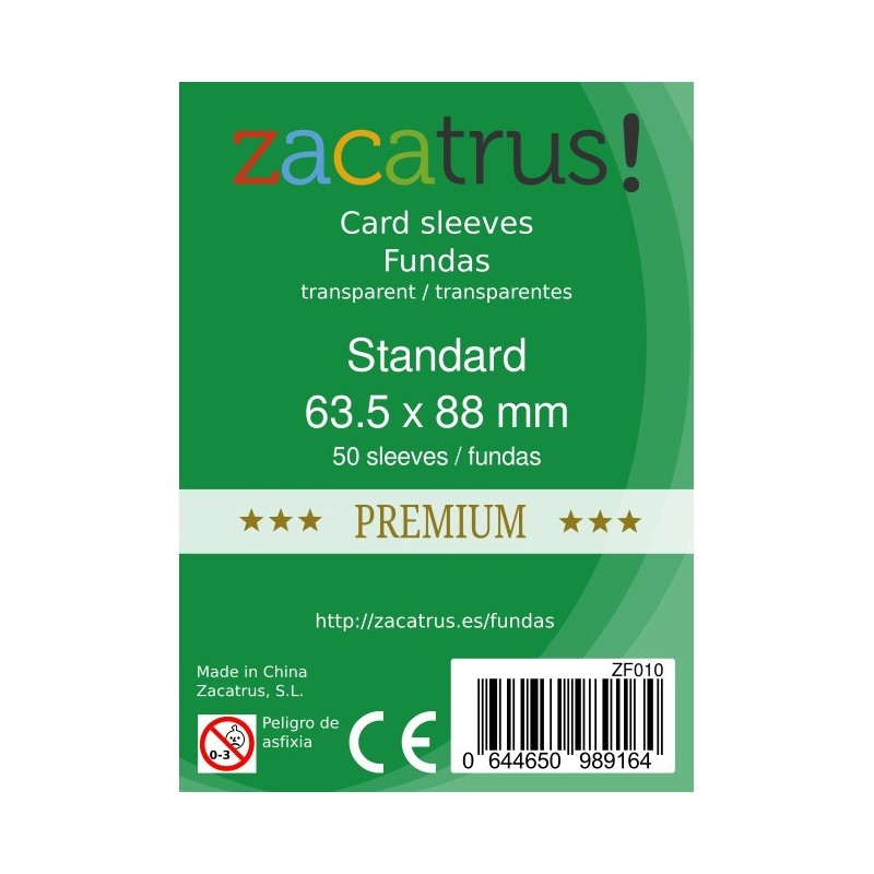 Acheter Protège-cartes : 63x88mm Zacatrus - Lot de 55 - Zacatrus