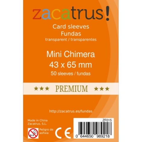 Fundas Protectoras Zacatrus Mini Quimera Premium- Tamaño 43x65 MM