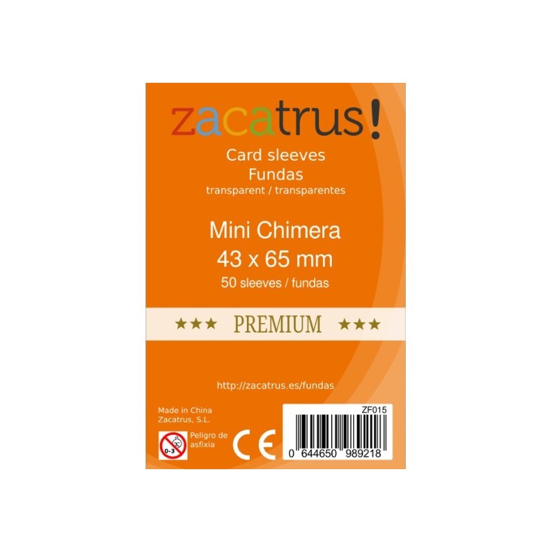 Fundas Protectoras Zacatrus Mini Quimera Premium- Tamaño 43x65 MM