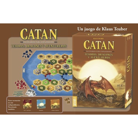 Catan: dragones, tesoros y aventureros