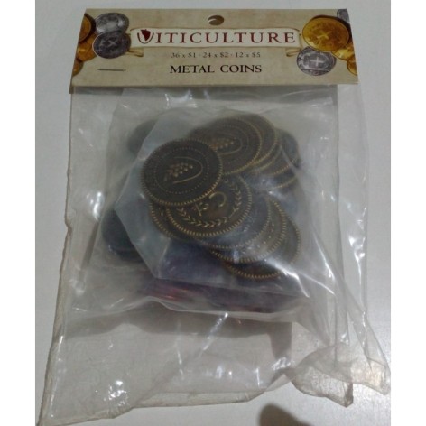 Viticulture: monedas metalicas - accesorio juego de mesa