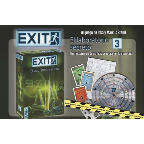 Exit 3: el laboratorio secreto - juego de mesa