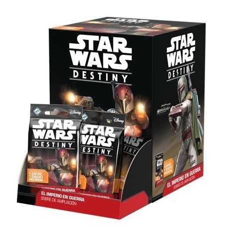 Star Wars Destiny. El imperio en guerra: Caja de sobres de ampliacion