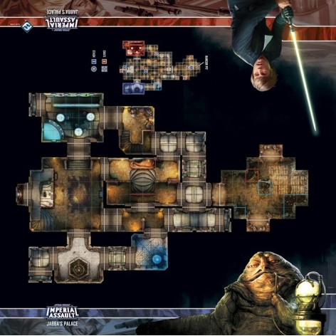 Star Wars Imperial Assault: Tablero de Escaramuza del palacio de Jabba - expansión juego de mesa