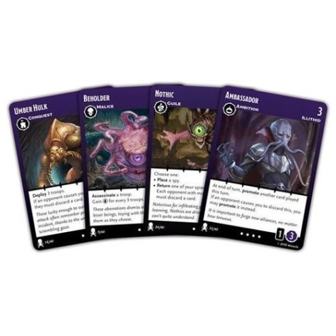 Dungeons & Dragons: Tyrants of the Underdark - Aberrations and undead expansion decks - Expansión juego de mesa