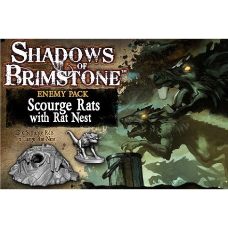 Shadows of Brimstone: Scourge Rats Enemy Pack - Expansion juego de mesa