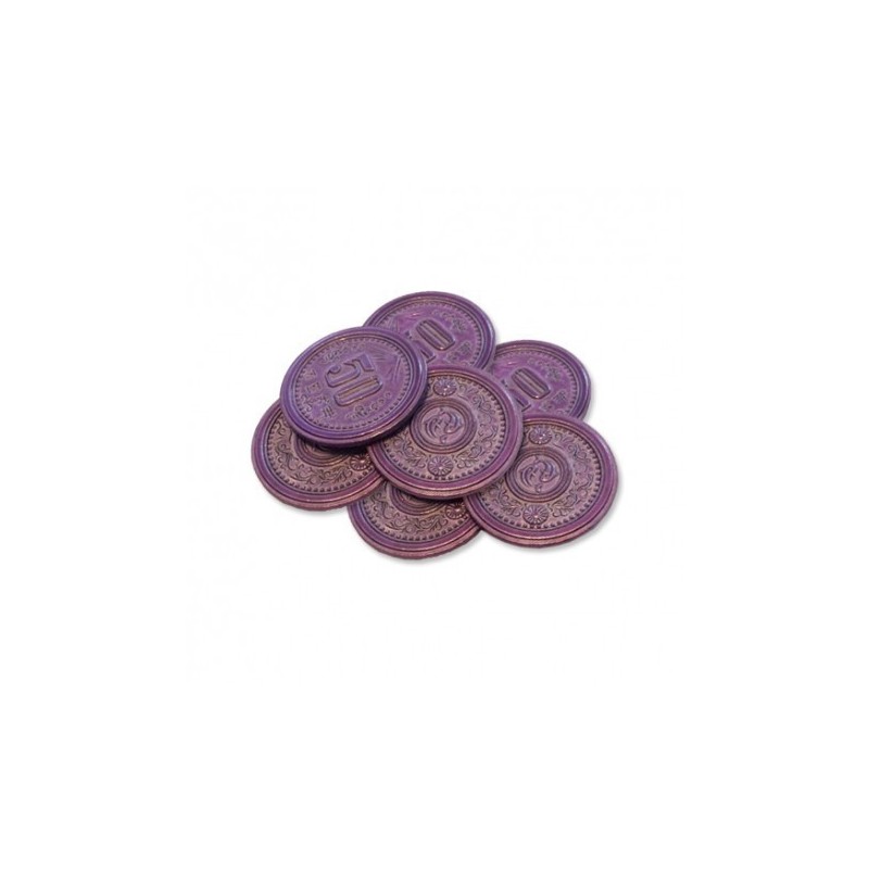 Scythe: monedas metalicas $50 (x7)