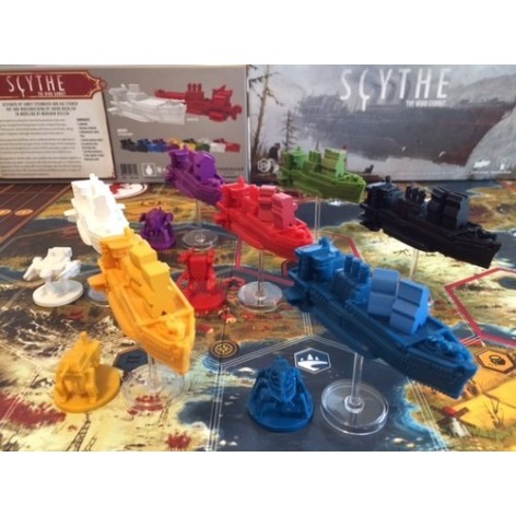 Scythe: vientos de guerra y paz + PROMOS - expansion juego de mesa