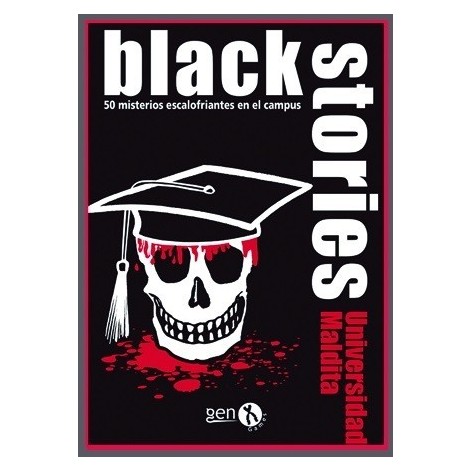 Black stories: universidad maldita juego de cartas