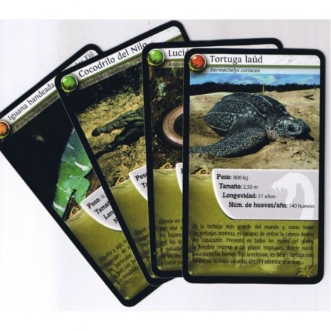 Desafios de la Naturaleza: Animales Marinos juego de cartas