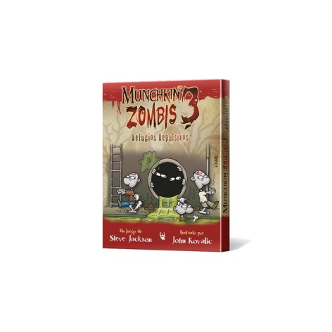 Munchkin Zombies 3: Refugios Repulsivos - expansión juego de cartas 