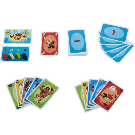 Pirate and co. Mau mau Juego de cartas para niños de Haba