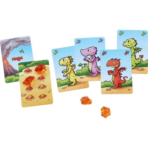 Dragon Diente de Trueno: familias Juego de cartas para niños de Haba