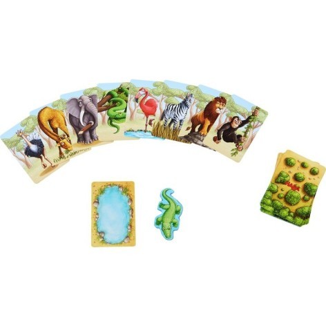 Animales salvajes - Pesca y pilla Juego de cartas para niños de Haba