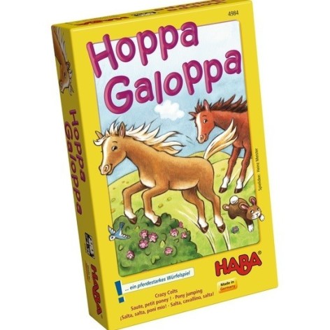 Salta, salta, poni mio juego de mesa para niños de haba