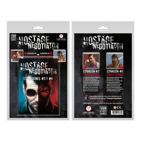 Hostage el negociador - expansiones 3 y 4 juego de cartas
