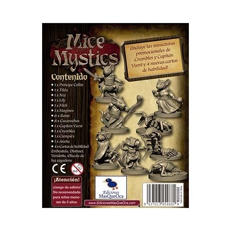 Mice and Mystics de ratones y magia: pack de miniaturas - expansion juego de mesa