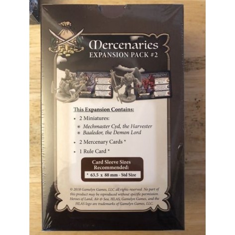 Heroes of Land, Air and Sea: mercenaries expansion pack 2 - expansion juego de mesa