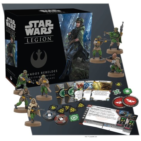 Star Wars Legion: Comandos rebeldes expansión juego de mesa