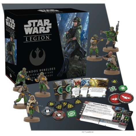 Star Wars Legion: Comandos rebeldes expansión juego de mesa