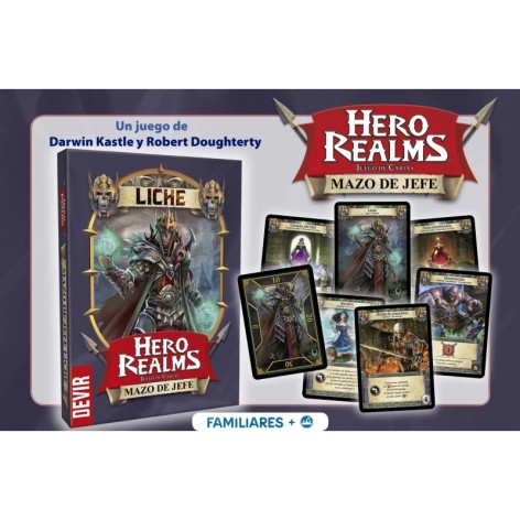 Hero realms: Mazo de Jefe Liche - juego de cartas