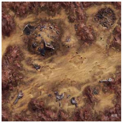 Star Wars Legion: Desert Junkyard Gamemat - accesorio juego de mesa