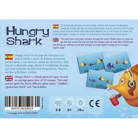 Hungry Shark juego de cartas 