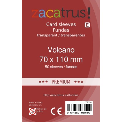 Fundas Zacatrus Volcano PREMIUM 70x110mm (50und)