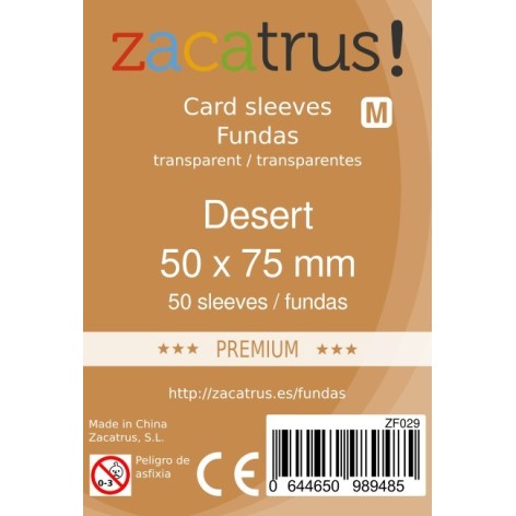 Fundas  Protectoras Zacatrus Desert Premium - Tamaño 50 x 75 MM (100und.)