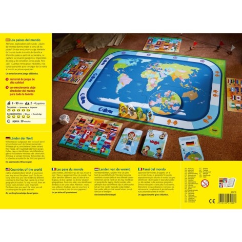 Los paises del mundo - juego de mesa para niños