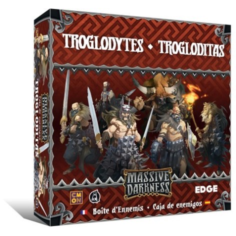 Massive Darkness. Caja de enemigos: Trogloditas - expansion juego de mesa