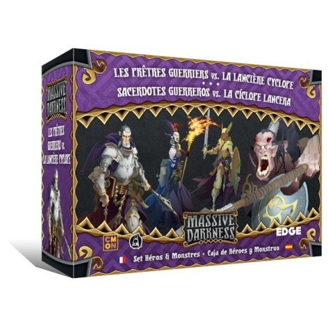 Massive Darkness. Sacerdotes guerreros vs. la Ciclope lancera - expansion juego de mesa