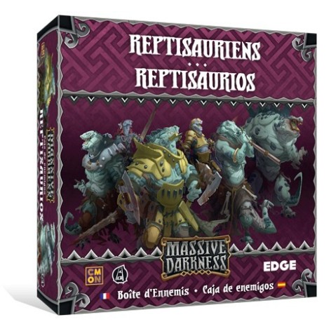 Massive Darkness. Caja de enemigos: Reptisaurios - expansión juego de mesa