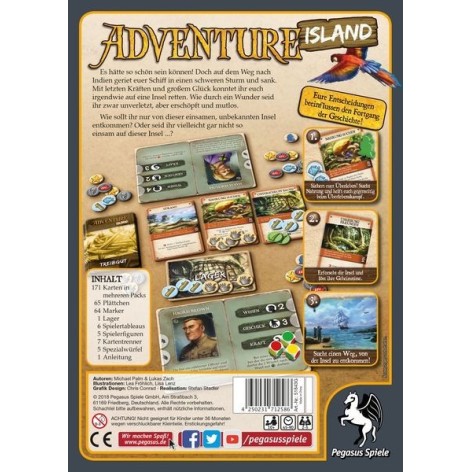 Adventure Island - juego de cartas