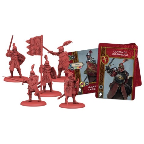 Juego de Tronos: Cancion de hielo y fuego el juego de miniaturas: Guardias Lannister - expansion juego de mesa