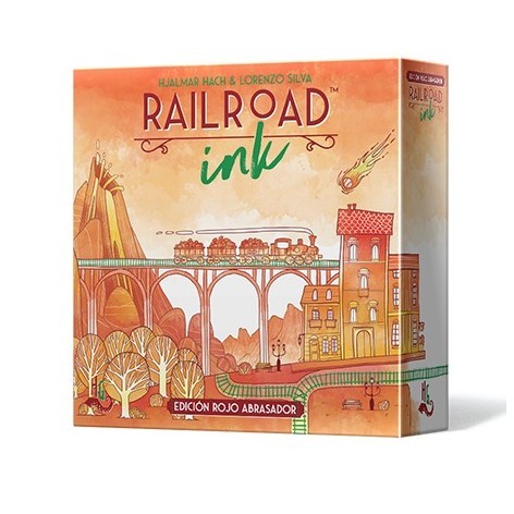 Railroad Ink: Edicion rojo abrasador - juego de mesa