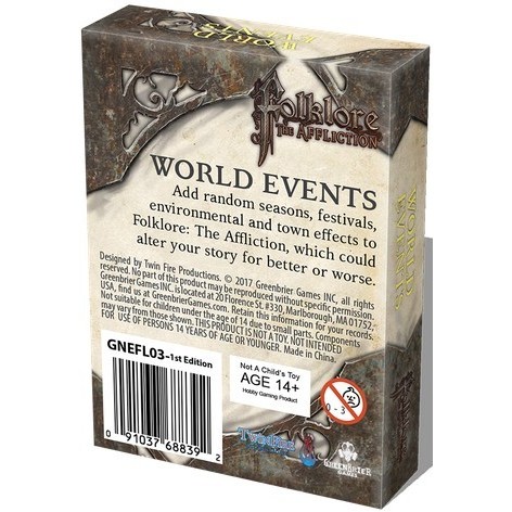 Folklore The Affliction: World Events - expansión juego de mesa