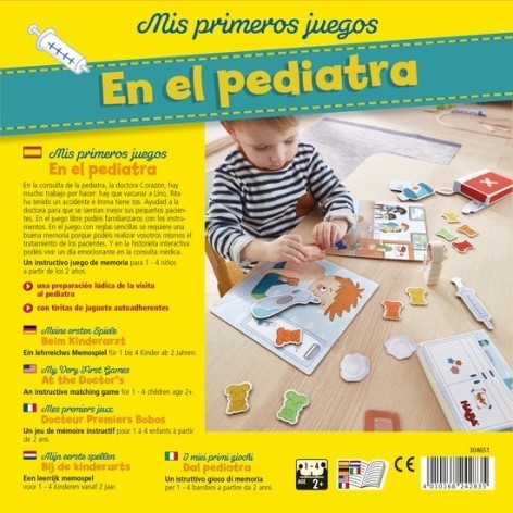 Mis primeros juegos: en el pediatra - juego de mesa para niños