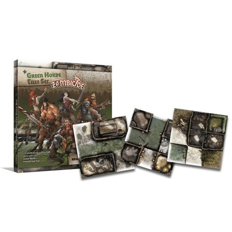 Zombicide Black Plague: Green Horde Tiles Set - expansión juego de mesa