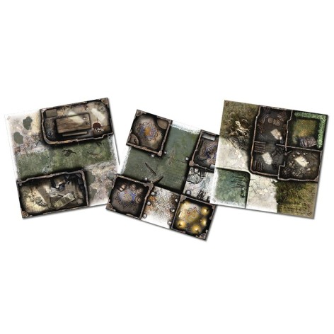 Zombicide Black Plague: Green Horde Tiles Set - expansión juego de mesa