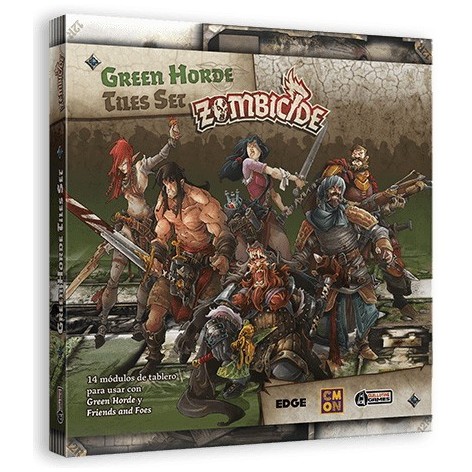 Zombicide Black Plague: Green Horde Tiles Set - expansión juego de mesa