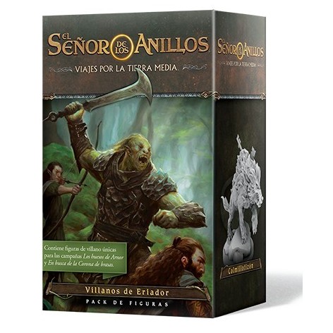 El Señor de los Anillos Viajes por la Tierra Media: Pack de figuras Villanos de Eriador - expansión juegos de mesa