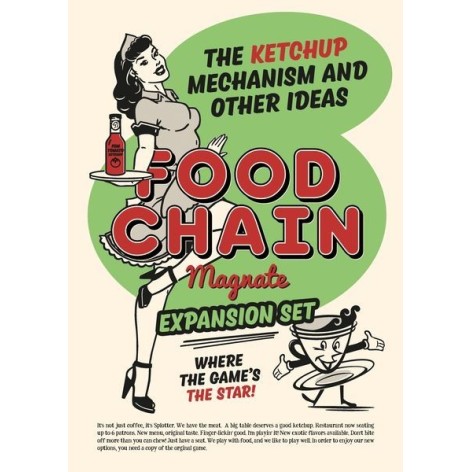 Food Chain Magnate: The Ketchup Mechanism and other ideas - expansión juego de mesa