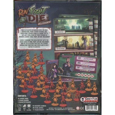 Run Fight or Die Reloaded: 5 - 6 player expansion - expansion juego de mesa