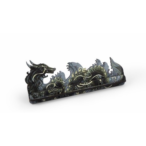 Soporte para cartas en forma de dragon