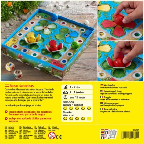 Ranas Saltarinas - juego de mesa para niños