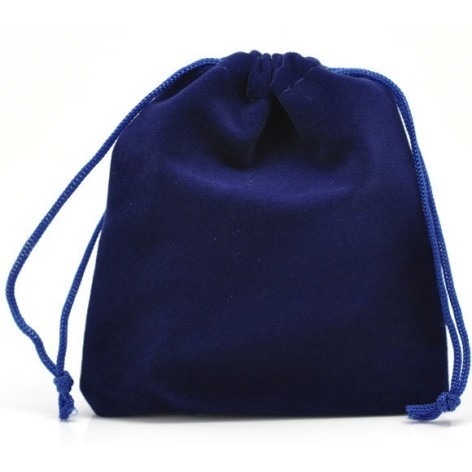 Bolsa para dados de terciopelo: color azul