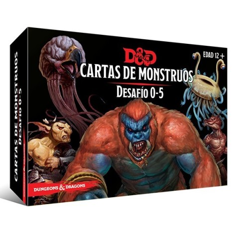 Dungeons and Dragons: Cartas de monstruos. Desafio 0-5 - suplemento de rol