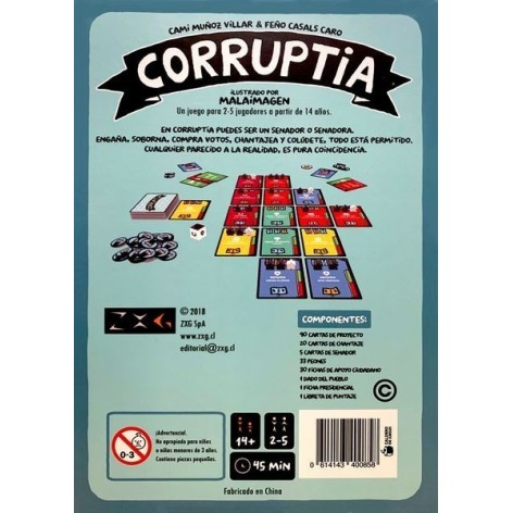 Corruptia - juego de mesa