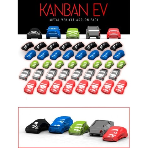 Kanban EV: Coches Metalicos (edicion KS) - accesorio juego de mesa